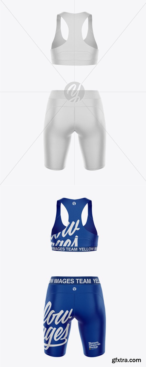 Women's Fitness Kit Mockup - Back view 42405