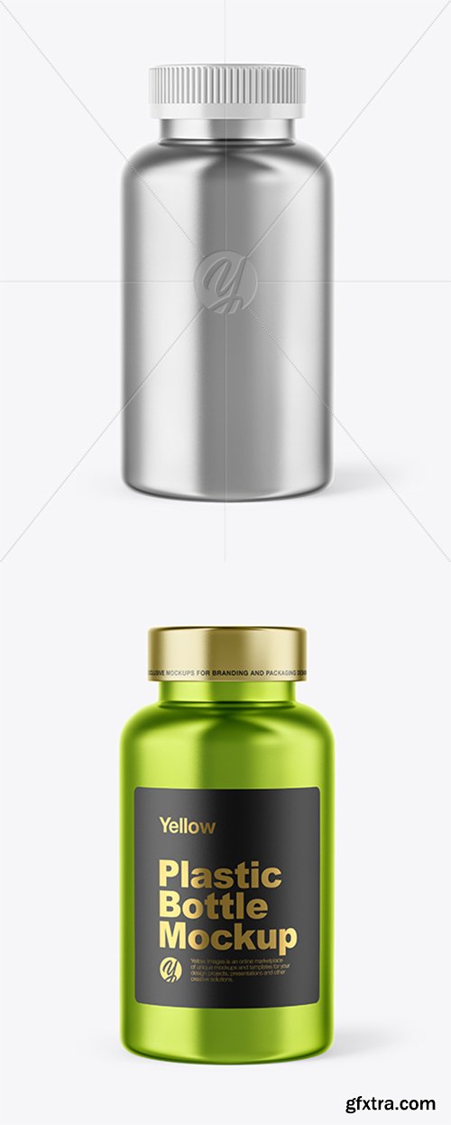 Metallic Bottle Mockup 43476 Metallic Bottle Mockup 43476