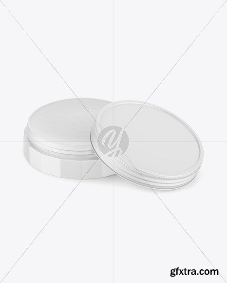 Matte Shoe Polish Cream Jar Mockup 45816