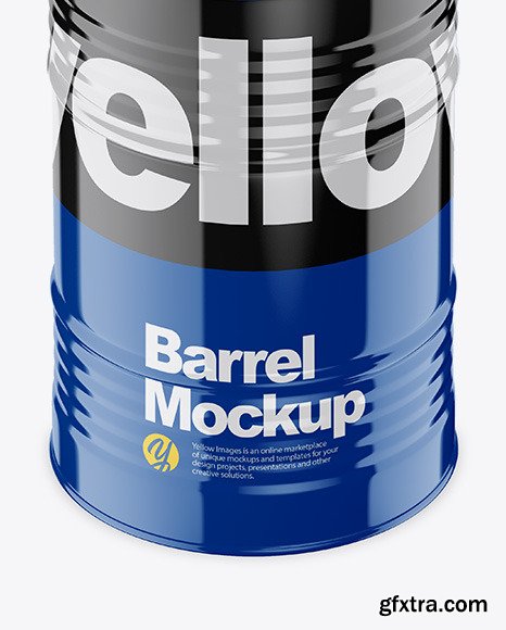 Glossy Barrel Mockup 45782