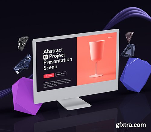 Abstract UI Project Scene Mockup 3
