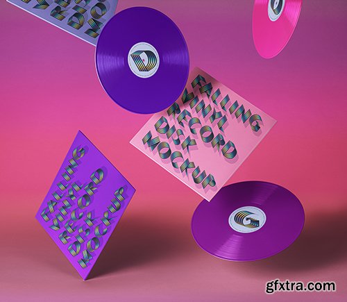 Gravity Psd Vinyl Record Mockup