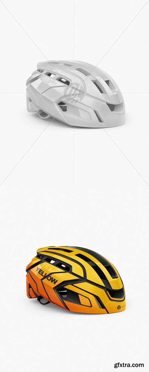 Cycling Helmet Mockup - Half Side View 27286