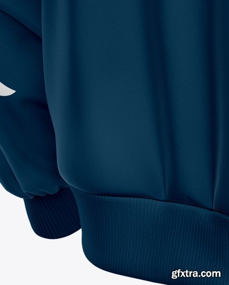 Harrington Hooded Jacket Mockup - Half Side 45711