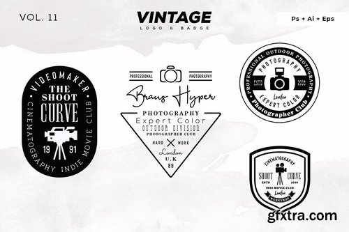 Vintage Logo & Badge Vol. 11