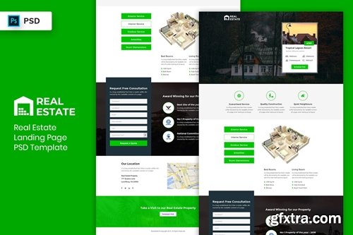 Real Estate - Landing Page PSD Template-03