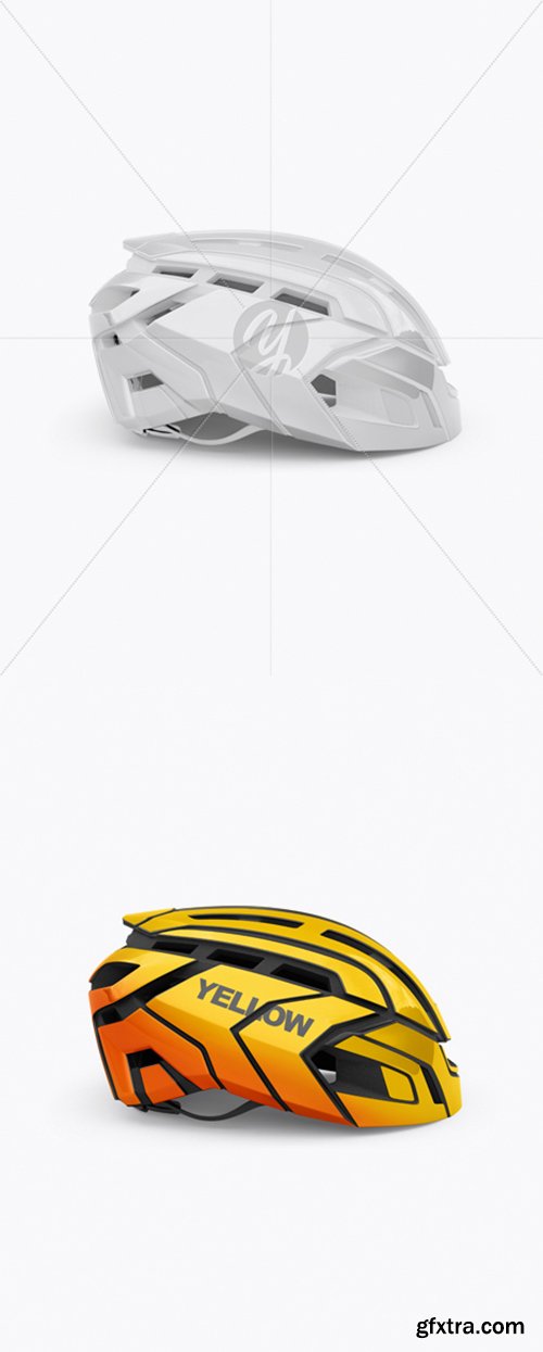 Cycling Helmet Mockup - Side View 27543 Cycling Helmet Mockup - Side View 27543