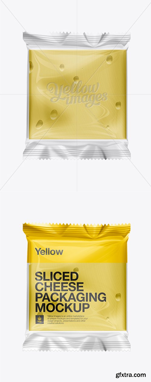 Sliced Cheese Packaging Mockup 11001 Sliced Cheese Packaging Mockup 11001