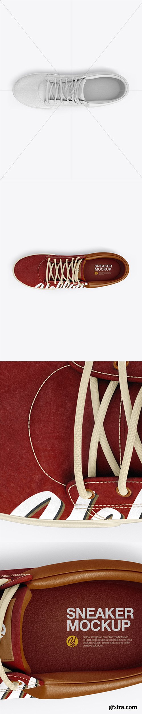 Sneaker Mockup - Top View 20530 Sneaker Mockup - Top View 20530