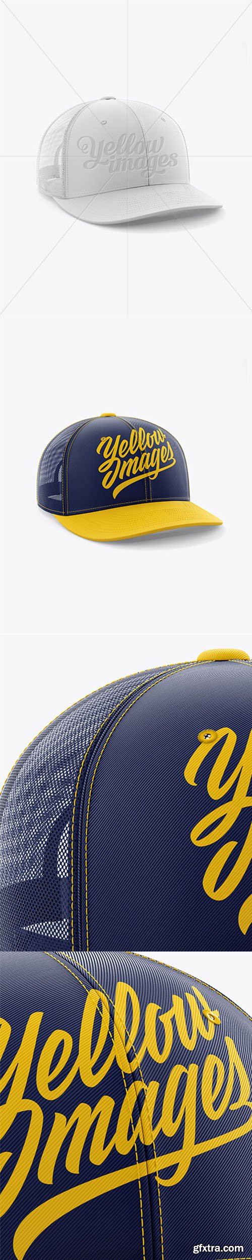 Trucker Cap Mockup - Half Side View 18717