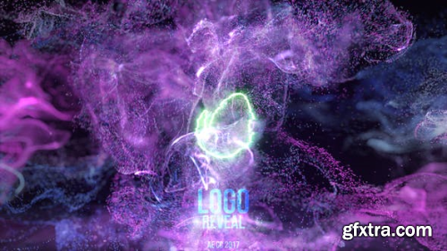 VideoHive Neon Fluid Particles Reveal 24054408