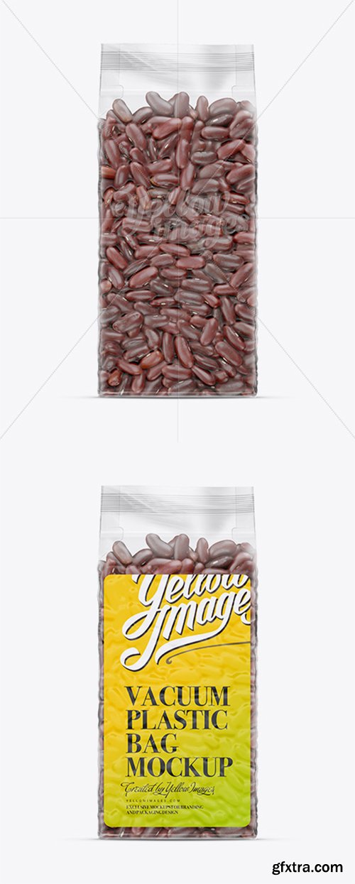 Red Beans Vacuum Bag Mockup 11900