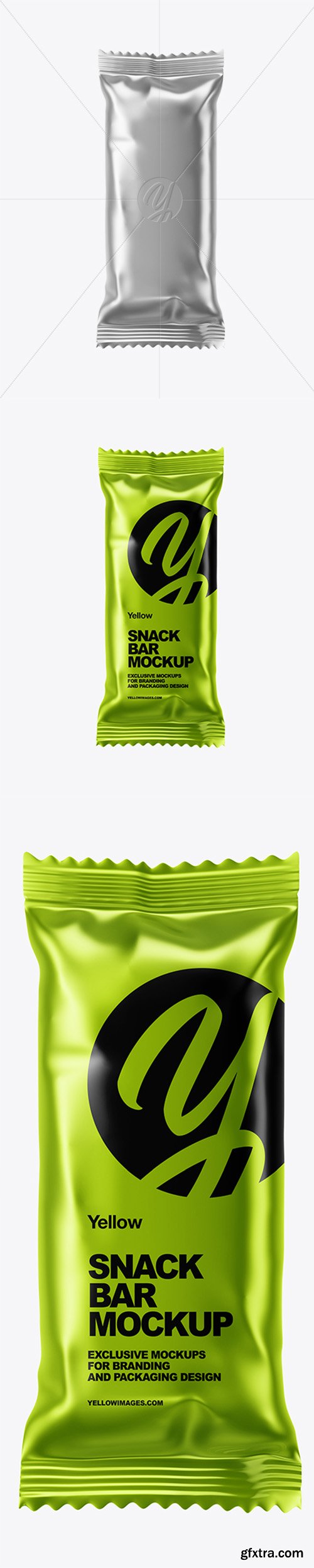 Metallic Snack Bar Mockup 43958 Metallic Snack Bar Mockup 43958