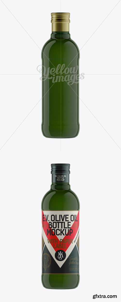 500ml Green Glass Olive Oil Bottle Mockup 11984 500ml Green Glass Olive Oil Bottle Mockup 11984