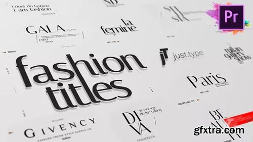 Videohive - Just Type | Fashion Titles For Premiere Pro MOGRT - 23967865