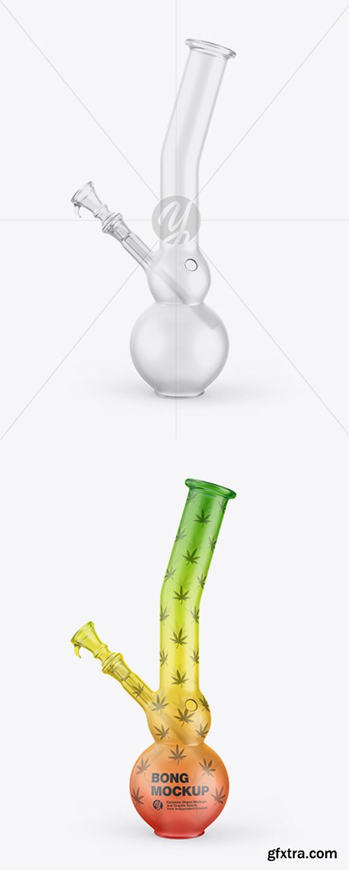 Frosted Glass Bong Mockup 44936 Frosted Glass Bong Mockup 44936