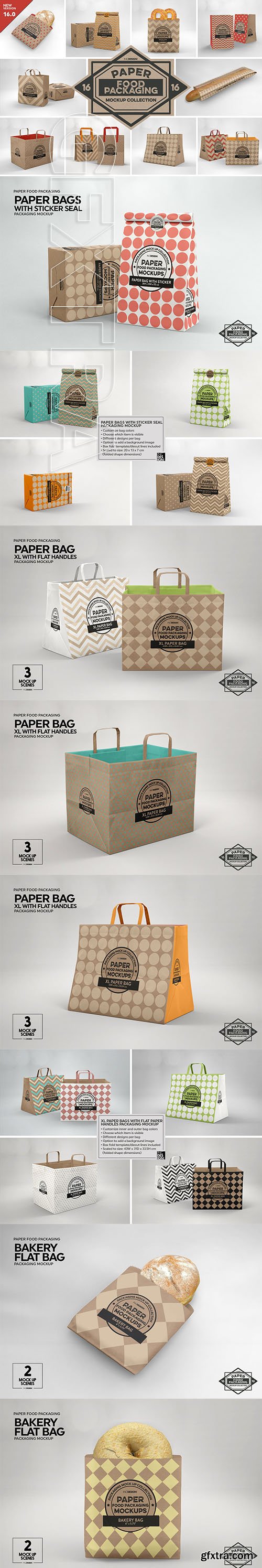 CreativeMarket - VOL. 16 Food Box Packaging Mockup 3916852