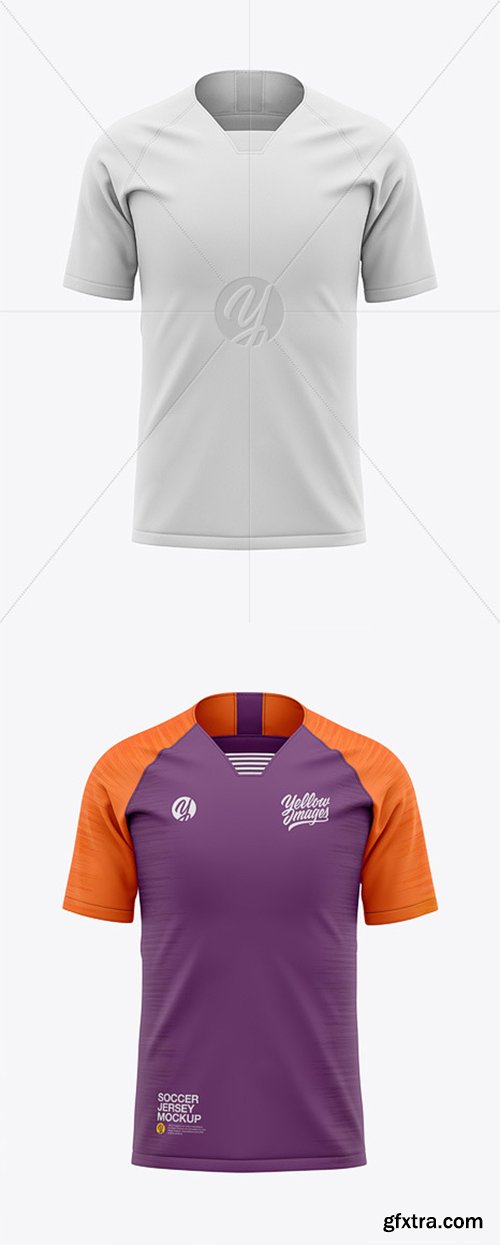 Men’s Soccer Raglan Jersey Mockup - Front View 45007