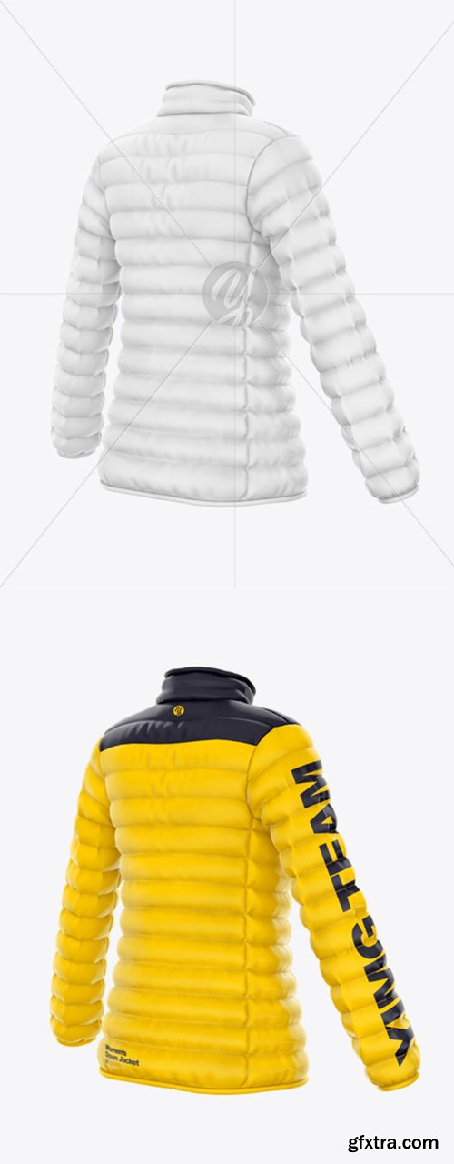 Women's Down Jacket Mockup - Half Side View 45422