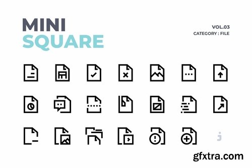 Mini square - 60 File Icons