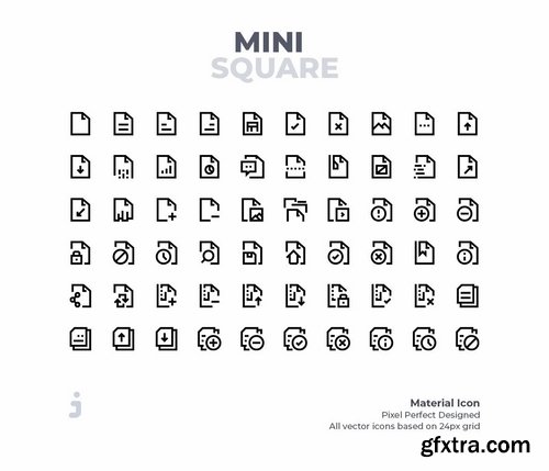 Mini square - 60 File Icons