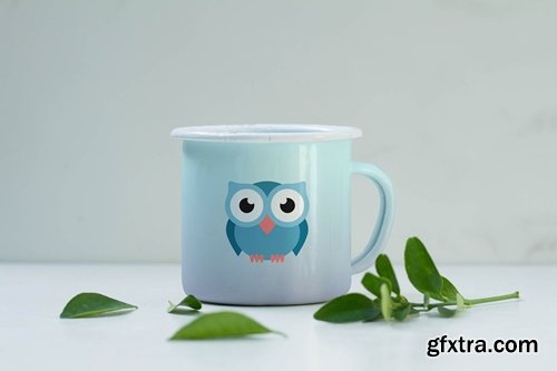 Enamel Mug Mockup