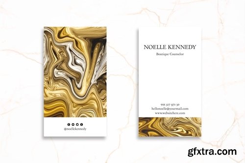 Abstract Business Card Design Professional