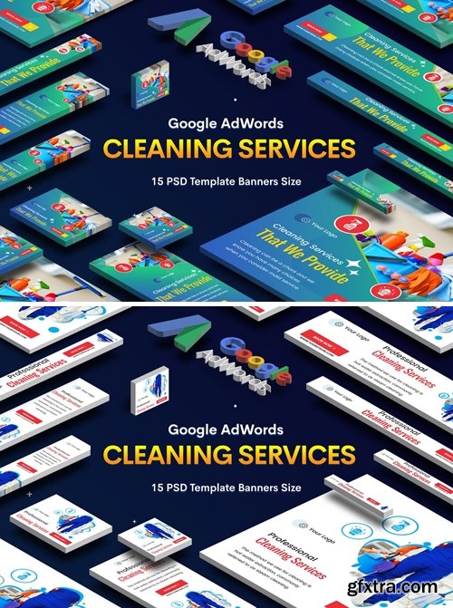 Cleaning Services Banners Ad