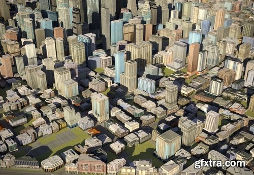 Cgtrader - City 23 Low-poly 3D model