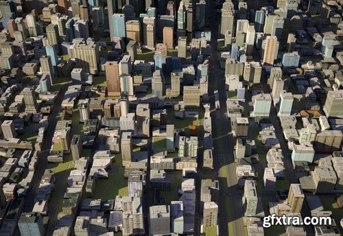 Cgtrader - City 23 Low-poly 3D model