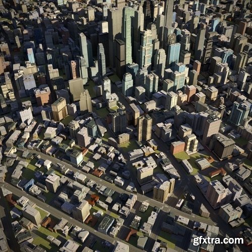 Cgtrader - City 23 Low-poly 3D model