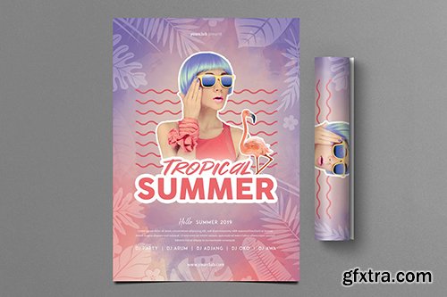 Tropical Summer Party Flyer Tropical Summer Party Flyer