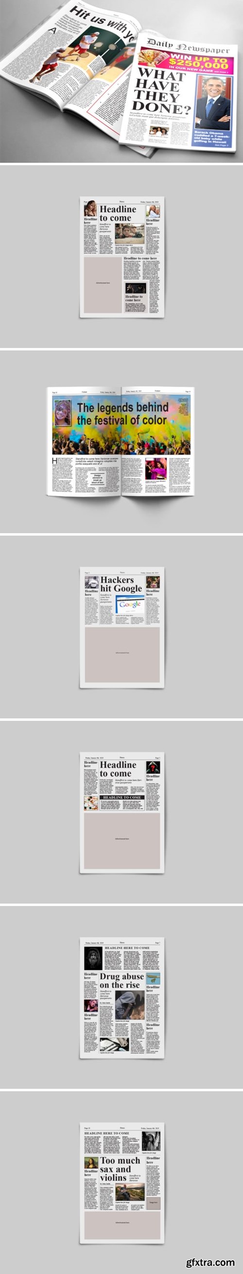 CM - Tabloid Newspaper Template 3387394