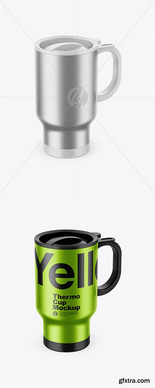 Metallic Thermo Cup Mockup 38530 Metallic Thermo Cup Mockup 38530