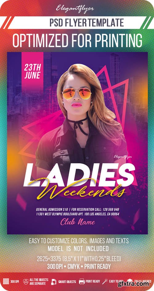 Ladies Weekends V7 2019 Flyer Template in PSD