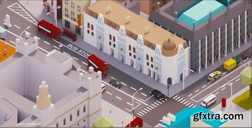 Cgtrader - Low Poly London City-poly 3D model-POLYGON Low-poly 3D model