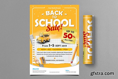 Back To School Sale Flyer Back To School Sale Flyer