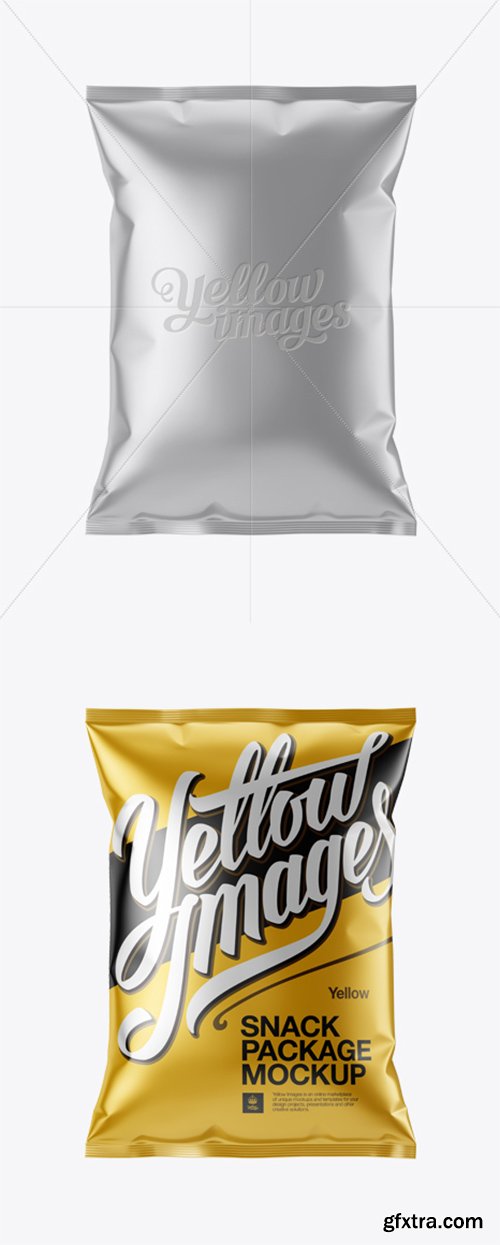 Matte Metallic Snack Package Mockup 13269 Matte Metallic Snack Package Mockup 13269