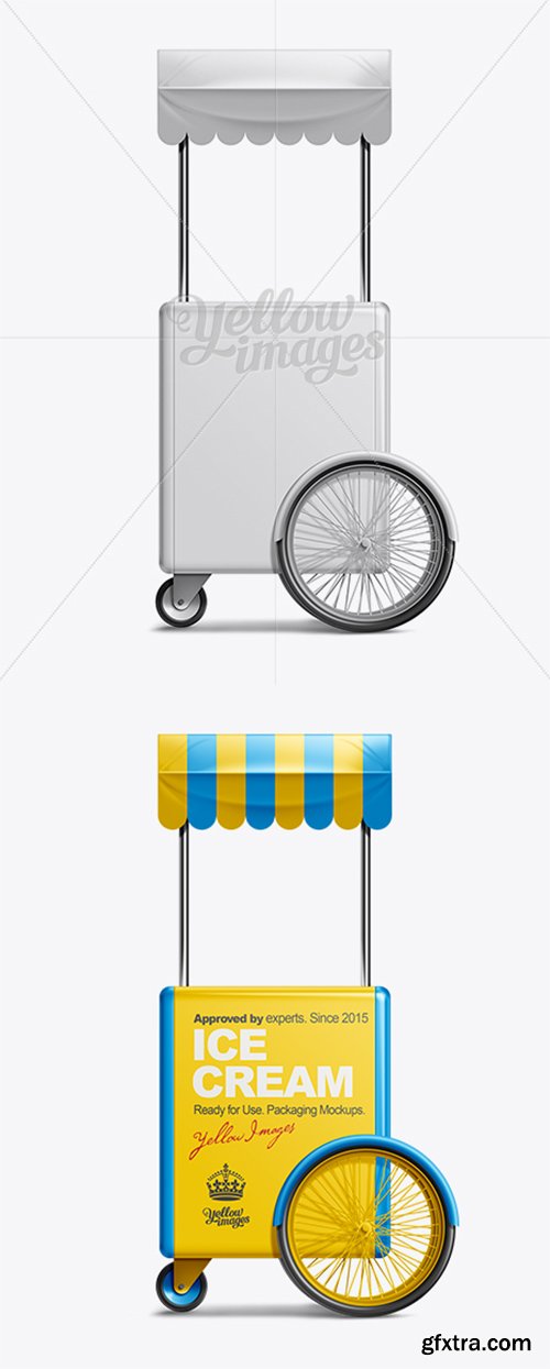 Ice Cream Cart with Umbrella Mockup 10591 » GFxtra