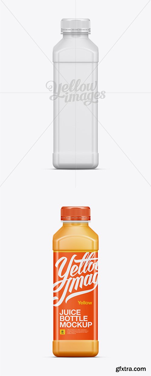 Matte Plastic Juice Bottle Mockup 11700 Matte Plastic Juice Bottle Mockup 11700