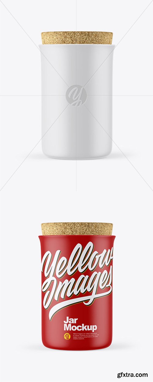 Matte Jar With Cork Mockup 38203 Matte Jar With Cork Mockup 38203