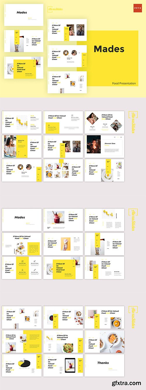 Mades - Food Powerpoint, Keynote and Google Slides Templates