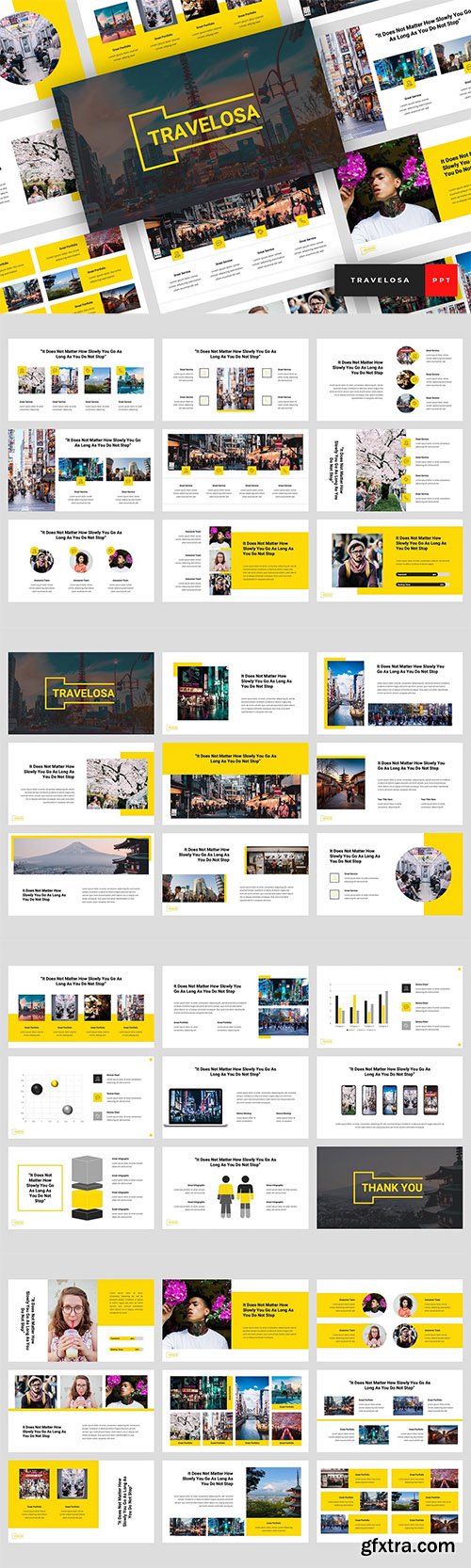 Travelosa - Japanese Powerpoint, Keynote and Google Slides Templates