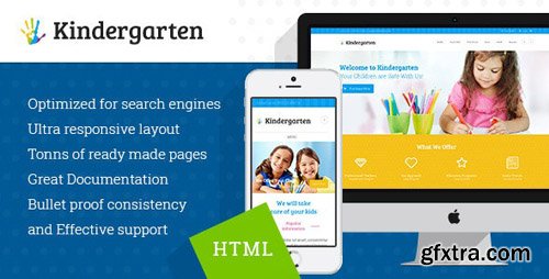 ThemeForest - Kindergarten v1.1 - Children HTML Theme - 12850911