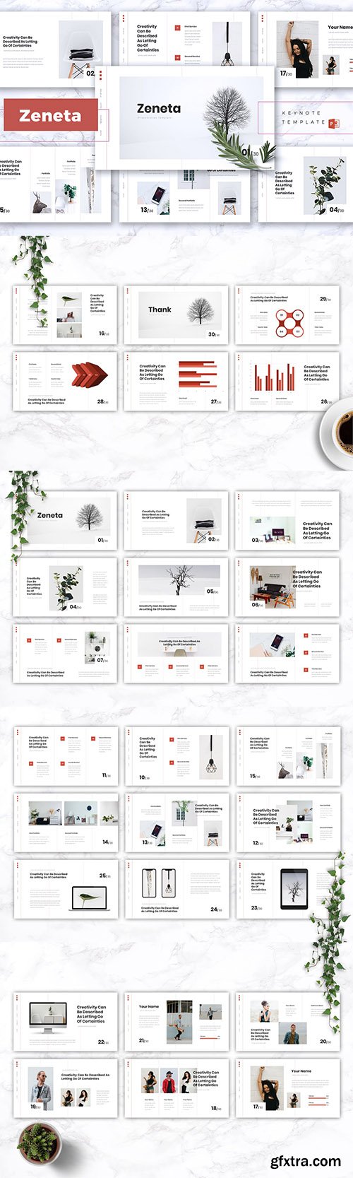 ZENETA - Creative Powerpoint, Keynote and Google Slides Templates