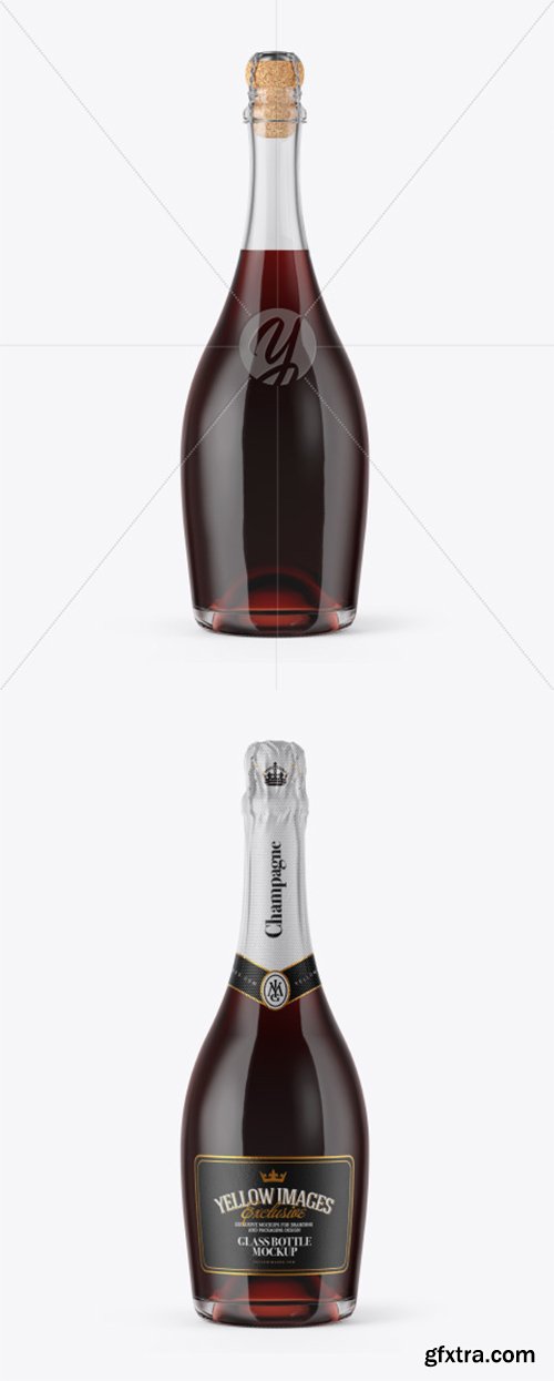 Red Wine Bottle with Foil Mockup 37798 Red Wine Bottle with Foil Mockup 37798