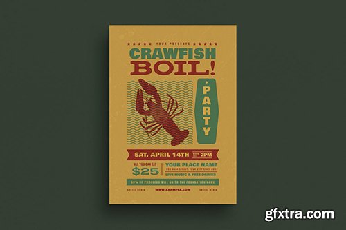 Crawfish Boil Event Flyer Crawfish Boil Event Flyer