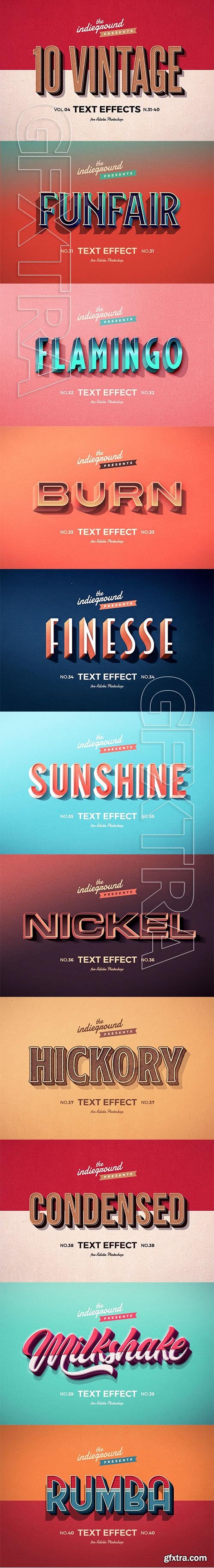 CreativeMarket - Retro Text Effects Vol.4 3950423