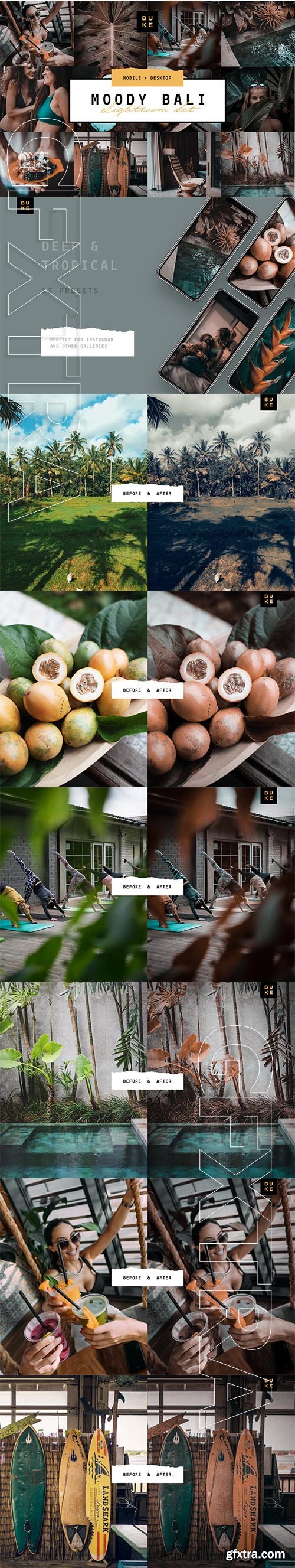 CreativeMarket - MOODY BALI TRAVEL LIGHTROOM PRESETS 3916193