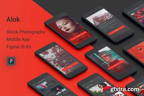 Alok - Stock Photography Figma UI Kit